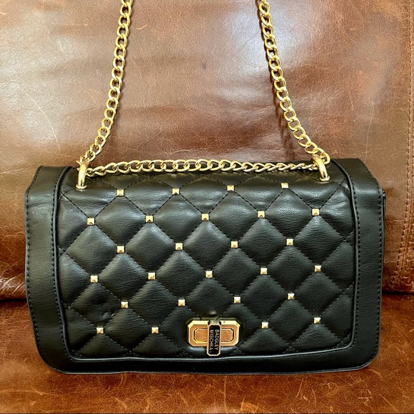 NWOT Badgley Mischka Studded & Quilted Shoulder & Crossbody Bag - Picture 2 of 6